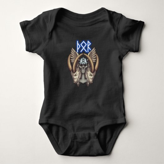 Thor Skull and Goats Romper (Voorkant)