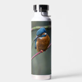 Thor thermale fles met een foto van een Kingfisher (Links)