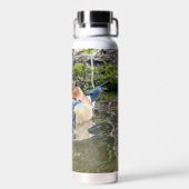 Thor thermale fles met foto van een Mandarijnse ee (Achterkant)