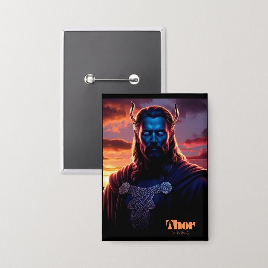 THOR VIKING  BUTTON (Voorkant / Achterkant)