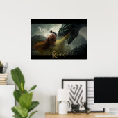 Thor Vs Jormungand Poster (Thuiskantoor)