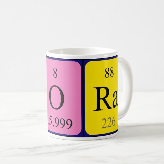 Thora periodieke lijstnaam mok (Voorkant rechts)