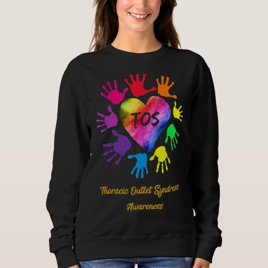 Thoracic Outlet Syndrome Awareness Hands Trui (Voorkant)