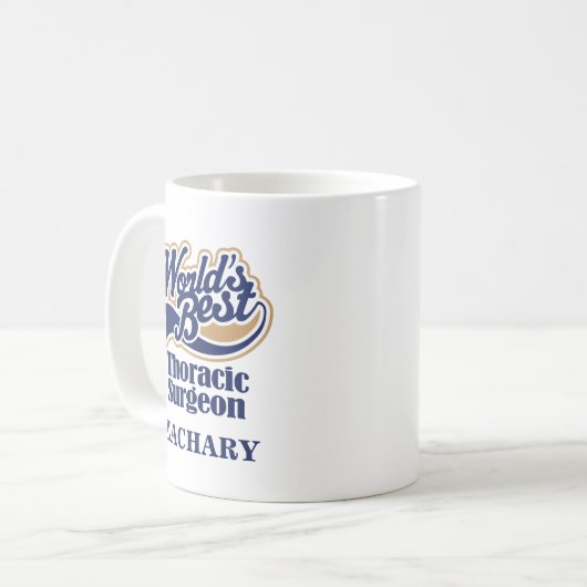 Thoracic Surgeon Personalized Mug Gift Koffiemok (Voorkant links)