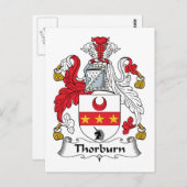 Thorburn Family Crest Briefkaart (Voorkant / Achterkant)