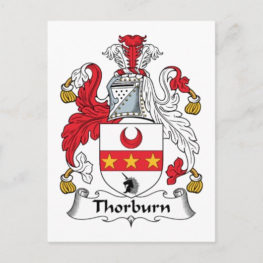Thorburn Family Crest Briefkaart (Voorkant)