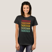 Thorchain Crypto Rainbow-tekst T-shirt (Voorkant volledig)