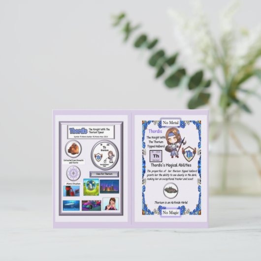 Thordis - Ridder Thorium Halberd Briefkaart (Staand voorkant)