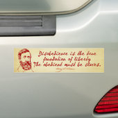 Thoreau Disobedience Bumpersticker (Op auto)
