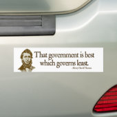 Thoreau Government Bumpersticker (Op auto)