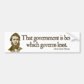 Thoreau Government Bumpersticker (Voorkant)