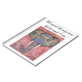 Thoreau Inspiration Elephant Art Spiral notebook Notitieboek (Linkerzijde)