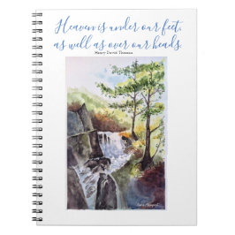 Thoreau Inspiration Quote Art-laptop Notitieboek