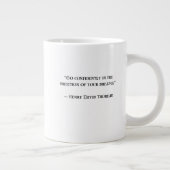 Thoreau Inspirerende Motivatie Quote Geschenk Mok (Rechts)
