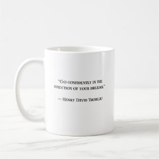 Thoreau Inspirerende Motivatie Quote Mok