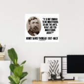 Thoreau is niet genoeg om zo moeilijk te zijn, ook poster (Thuiskantoor)