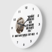 Thoreau maakt ons rijk en maakt onze wensen weinig grote klok (Hoek)