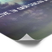 Thoreau natuur quote live in elk seizoen poster (Hoek)