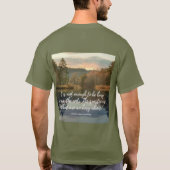 Thoreau Productivity Quote T-shirt (Achterkant)