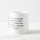 Thoreau Quote 2a Koffiemok (Voorkant links)