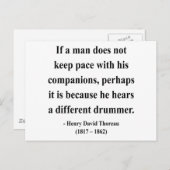 Thoreau Quote 4a Briefkaart (Voorkant / Achterkant)
