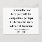 Thoreau Quote 4a Briefkaart (Voorkant)