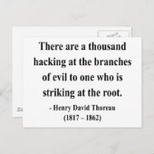Thoreau Quote 5a Briefkaart (Voorkant / Achterkant)