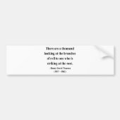 Thoreau Quote 5a Bumpersticker (Voorkant)