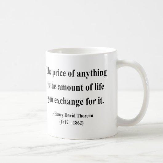Thoreau Quote 6a Koffiemok (Rechts)