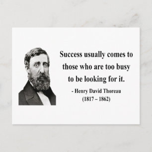 Thoreau Quote 7b Briefkaart