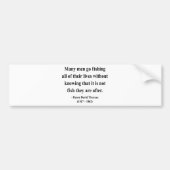Thoreau Quote 8a Bumpersticker (Voorkant)