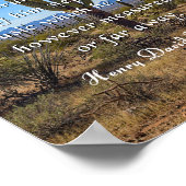 Thoreau Quote, andere Drummer Poster (Hoek)