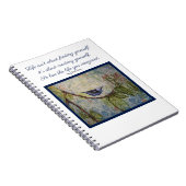 Thoreau Quote Bird Art-laptop Notitieboek (Rechterzijde)