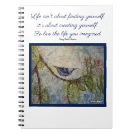 Thoreau Quote Bird Art-laptop Notitieboek