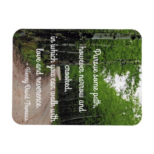 Thoreau Quote Magneet (Horizontaal)