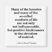 Thoreau Quote Magneet (Voorkant)