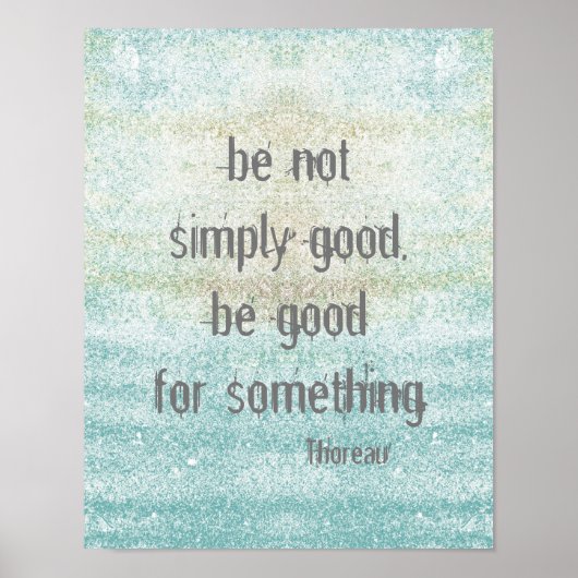 Thoreau quote poster shabby chic style (Voorkant)