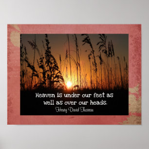 Thoreau Quotings Art Poster