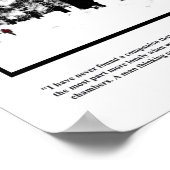 Thoreau Solitude Quote Poster - Lone Walk New Snow (Hoek)