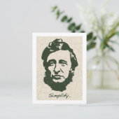 Thoreau - Vereenvoudig Briefkaart (Staand voorkant)