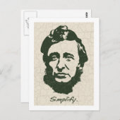 Thoreau - Vereenvoudig Briefkaart (Voorkant / Achterkant)