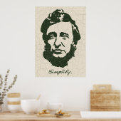 Thoreau - Vereenvoudig Poster (Keuken)