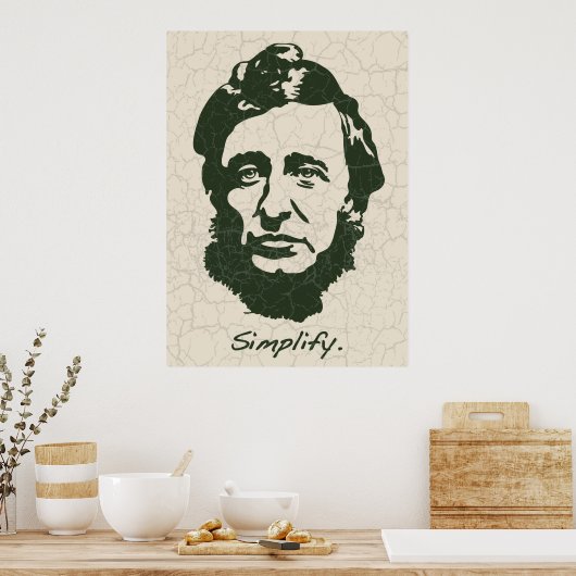 Thoreau - Vereenvoudig Poster (Keuken)