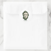 Thoreau - Vereenvoudig Ronde Sticker (Tas)