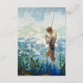 Thoreau Vist bij Walden Pond door N.C. Wyeth Informatiekaartje (Voorkant)