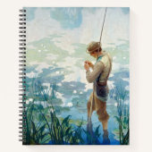 Thoreau Vist bij Walden Pond door N.C. Wyeth Notitieboek (Voorkant)