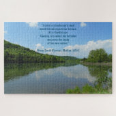 Thoreau Walden Lake Quote Legpuzzel (Horizontaal)