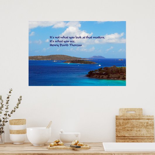 Thoreau-wijsheid Poster (Keuken)