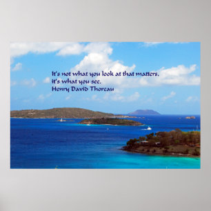 Thoreau-wijsheid Poster