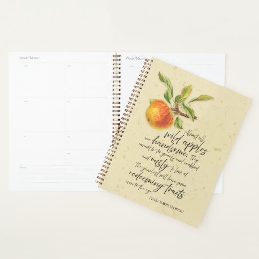 Thoreau: Wilde appels zijn knap Planner (Display)